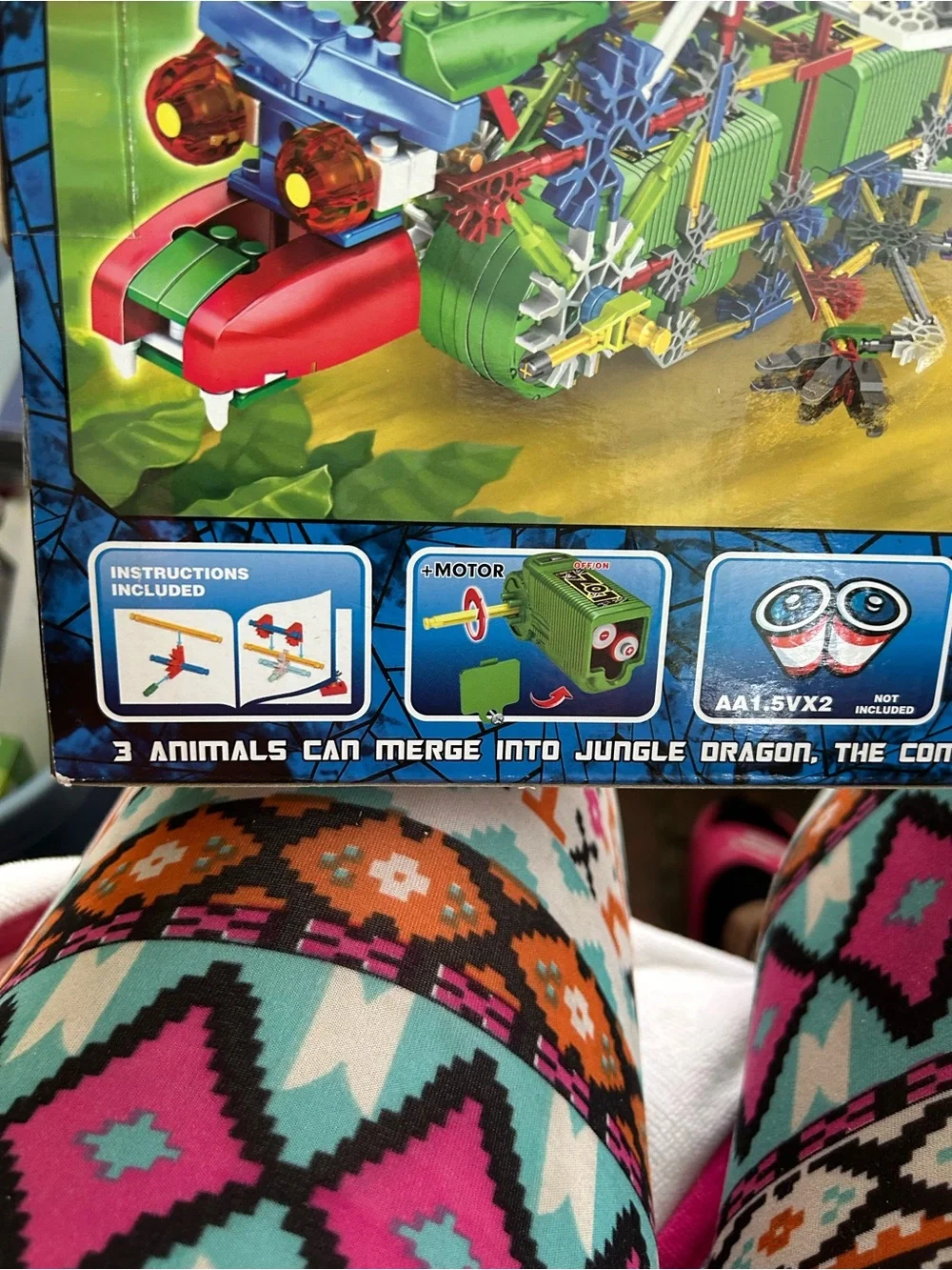 Robotic Scorpion Jungle Motor Building Block Set - Green